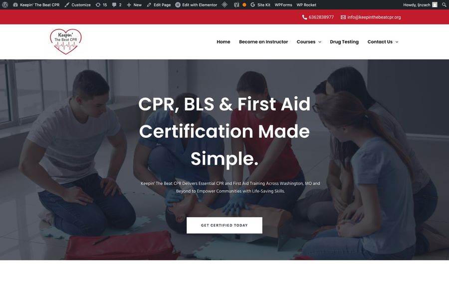 Keepin' The Beat CPR website