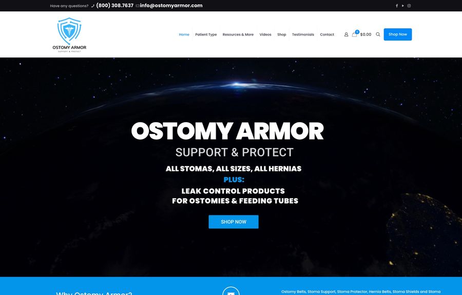 Ostomy Armor website