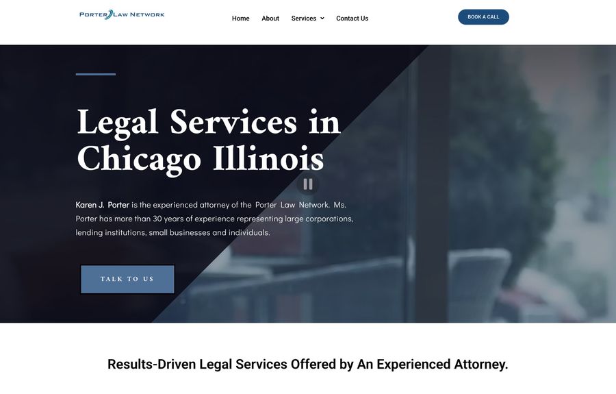 Porter Law Network website