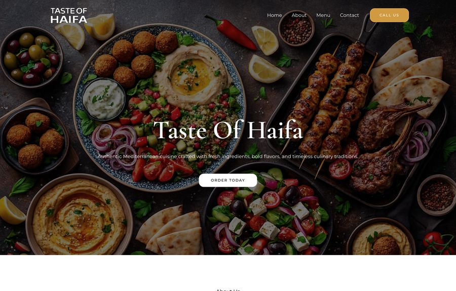 Taste of Haifa website